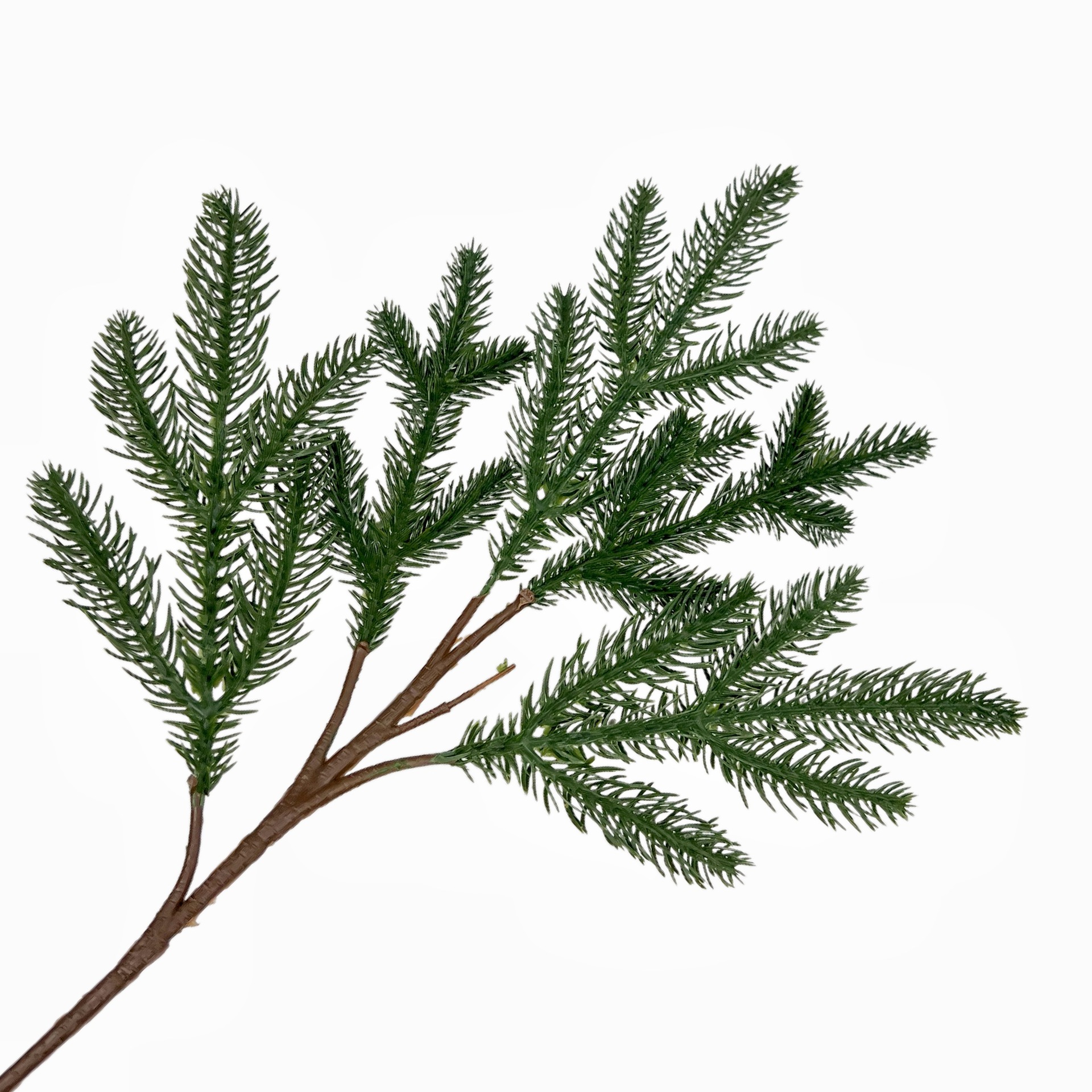5-Fork Artificial Cold Fir Branch Stem - Kingyee Flora - Image 10