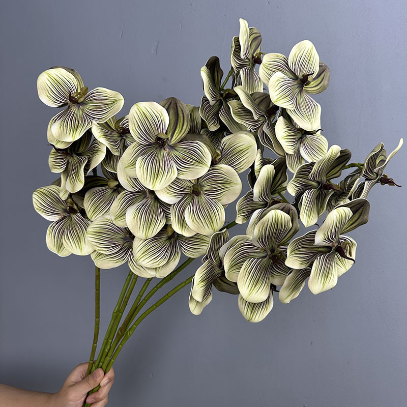 Artificial Large Vanda Orchid 5 Heads Wholesale | Kingyee Flora