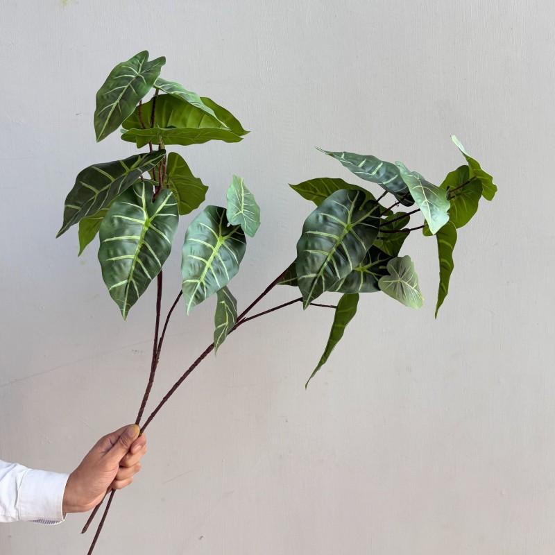 Artificial Caladium Leaf Greenery Stem Wholesale | Kingyee Flora - Image 2