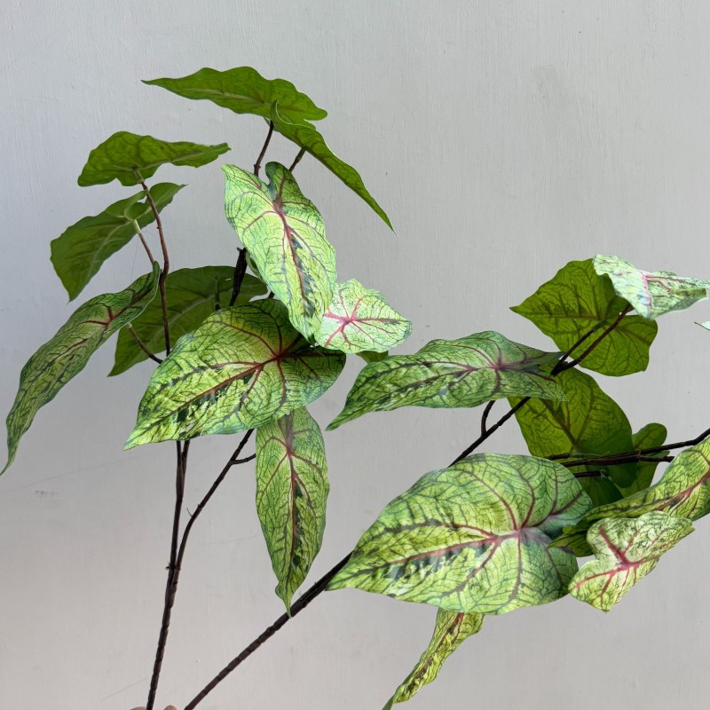 Artificial Caladium Leaf Greenery Stem Wholesale | Kingyee Flora - Image 9