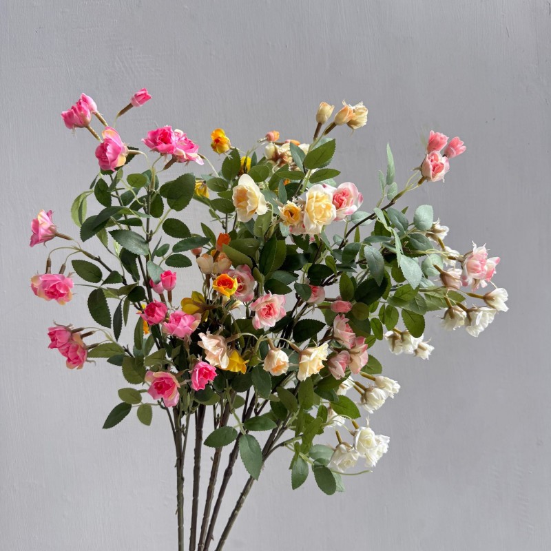 Artificial Mini Multi-Head Rose Flower Stem Wholesale | Kingyee Flora - Image 15