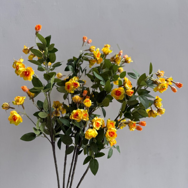 Artificial Mini Multi-Head Rose Flower Stem Wholesale | Kingyee Flora - Image 17