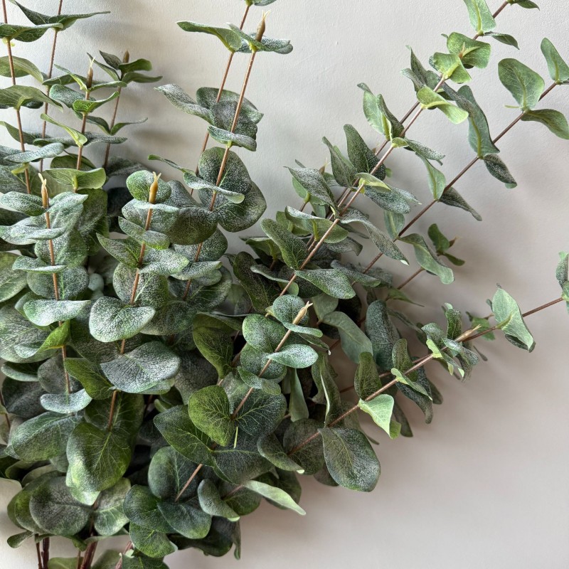 Artificial 5‑Fork Eucalyptus Greenery Stem Wholesale | Kingyee Flora - Image 2