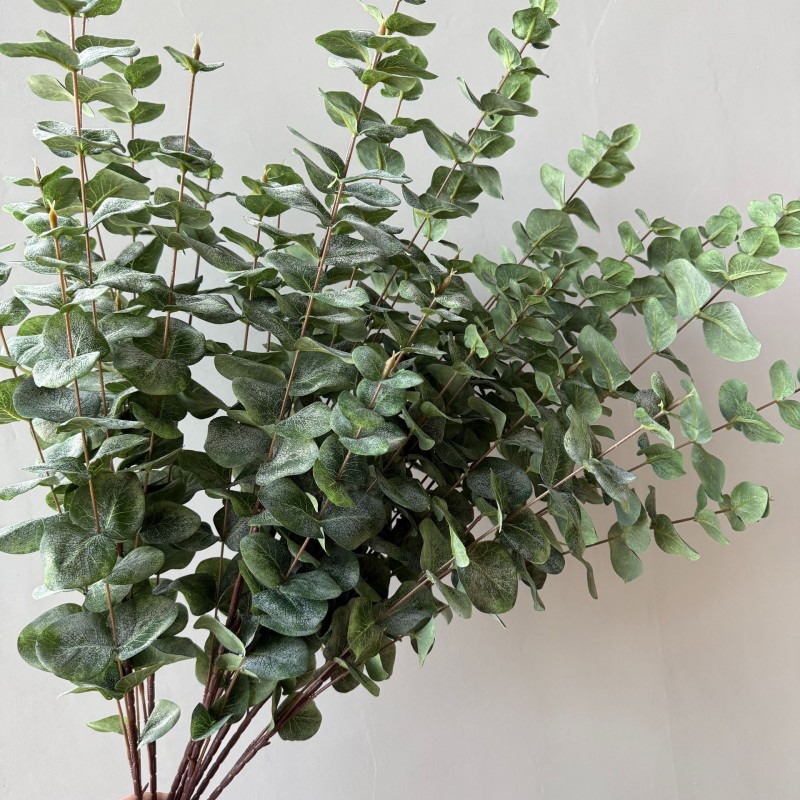 Artificial 5‑Fork Eucalyptus Greenery Stem Wholesale | Kingyee Flora - Image 3