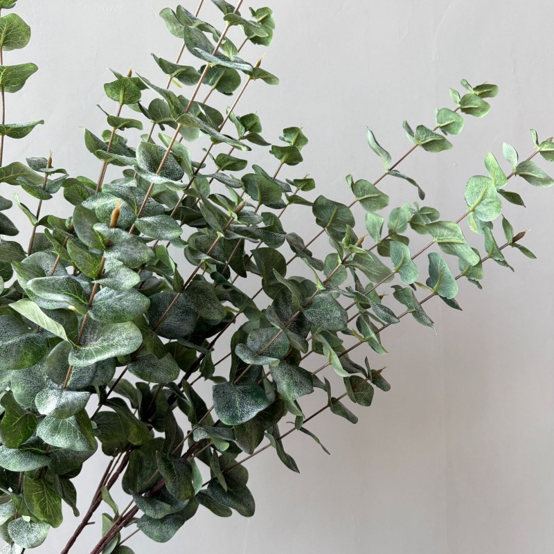 Artificial 5‑Fork Eucalyptus Greenery Stem Wholesale | Kingyee Flora - Image 6