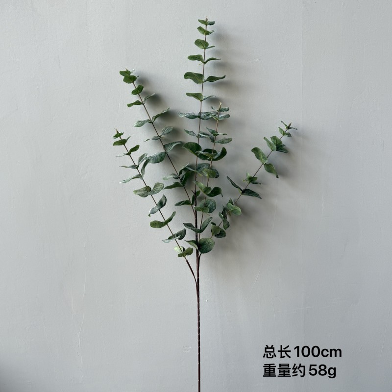 Artificial 5‑Fork Eucalyptus Greenery Stem Wholesale | Kingyee Flora - Image 7