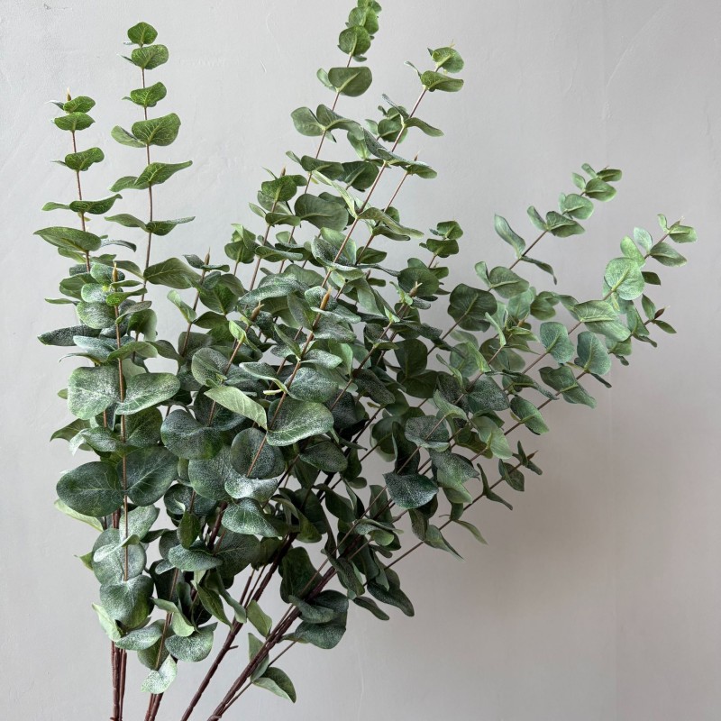 Artificial 5‑Fork Eucalyptus Greenery Stem Wholesale | Kingyee Flora - Image 9