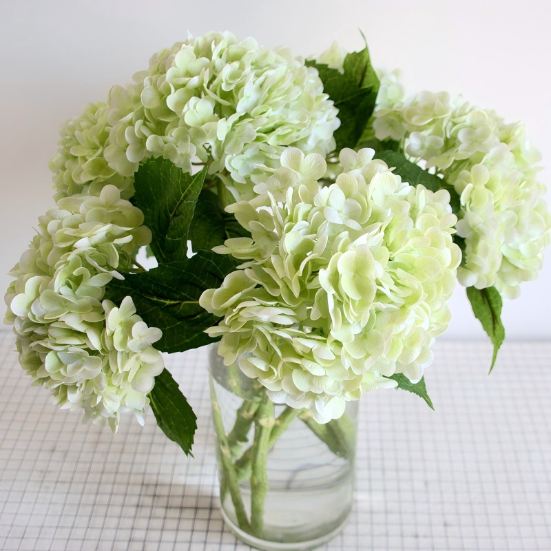 Artificial Hydrangea Stem - Real Touch Silk Flower, 48cm Long, 17cm Bloom, Bulk Wholesale for Wedding & Home Decor | Kingyee Flora - Image 14