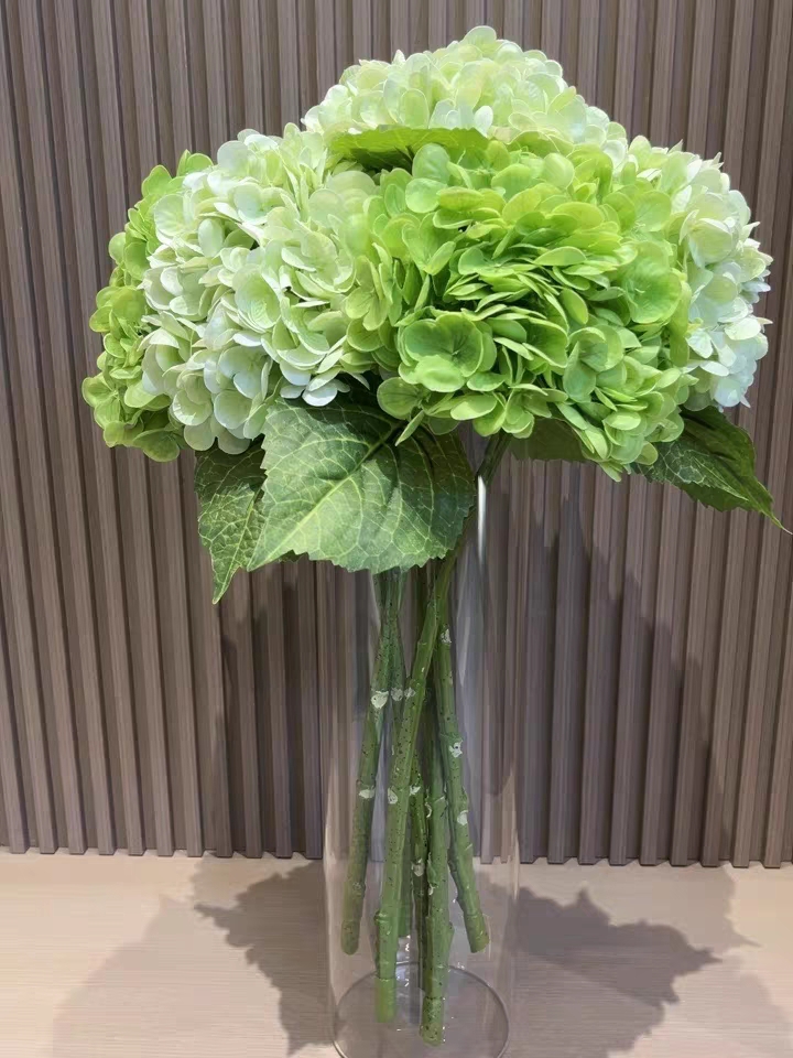 Artificial Hydrangea Stem - Real Touch Silk Flower, 48cm Long, 17cm Bloom, Bulk Wholesale for Wedding & Home Decor | Kingyee Flora - Image 11