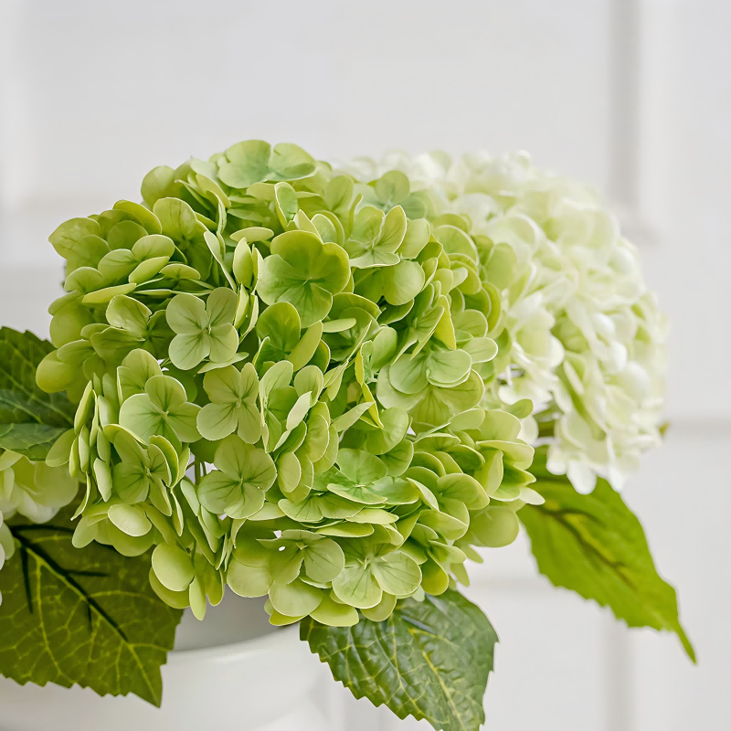 Artificial Hydrangea Stem - Real Touch Silk Flower, 48cm Long, 17cm Bloom, Bulk Wholesale for Wedding & Home Decor | Kingyee Flora - Image 3