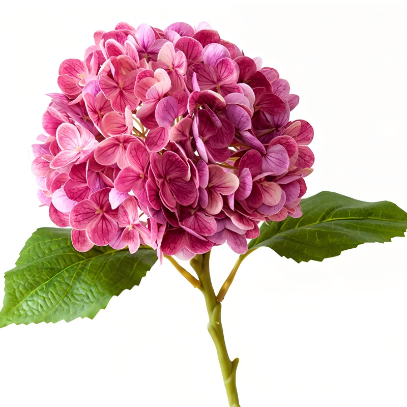 Artificial Hydrangea Stem - Real Touch Silk Flower, 48cm Long, 17cm Bloom, Bulk Wholesale for Wedding & Home Decor | Kingyee Flora - Image 9