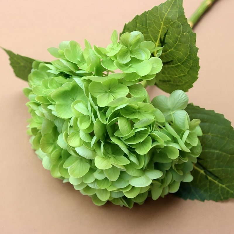 Artificial Hydrangea Stem - Real Touch Silk Flower, 48cm Long, 17cm Bloom, Bulk Wholesale for Wedding & Home Decor | Kingyee Flora - Image 5