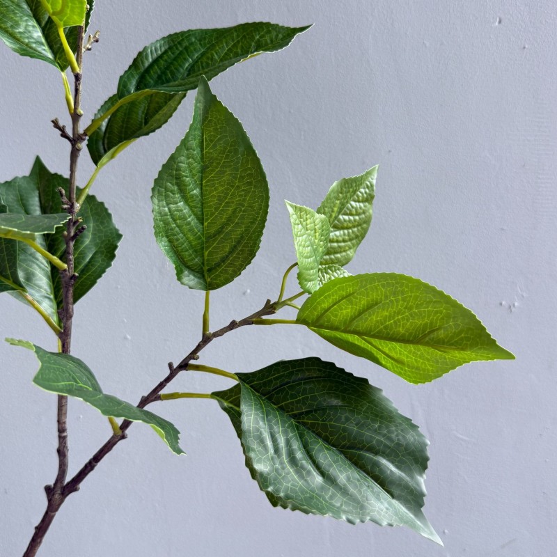 Real-Touch Hydrangea Leaf Greenery Stem Wholesale | Kingyee Flora - Image 3