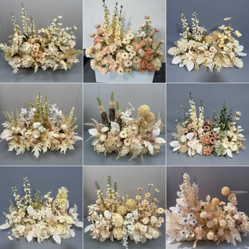Pre-Made Artificial Wedding Floral Table Runner Wholesale | Kingyee Flora - Image 2
