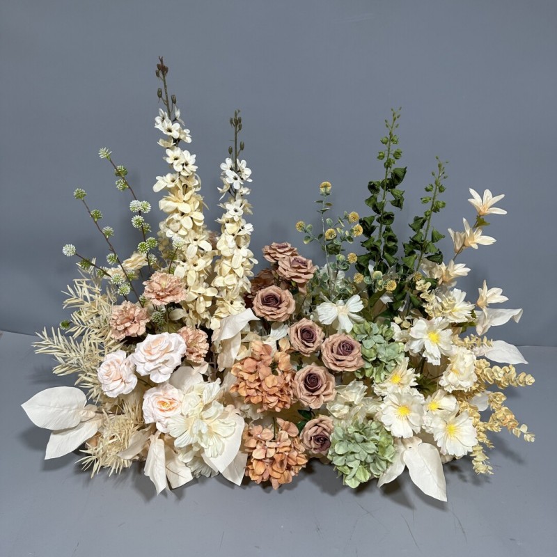 Pre-Made Artificial Wedding Floral Table Runner Wholesale | Kingyee Flora - Image 3