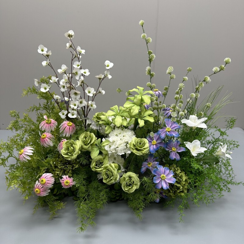 Pre-Made Artificial Wedding Floral Table Runner Wholesale | Kingyee Flora