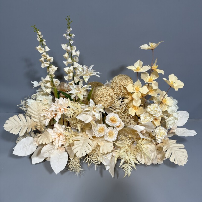 Pre-Made Artificial Wedding Floral Table Runner Wholesale | Kingyee Flora - Image 5