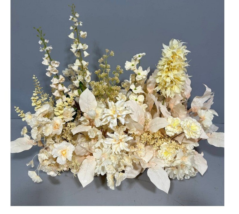 Pre-Made Artificial Wedding Floral Table Runner Wholesale | Kingyee Flora - Image 7