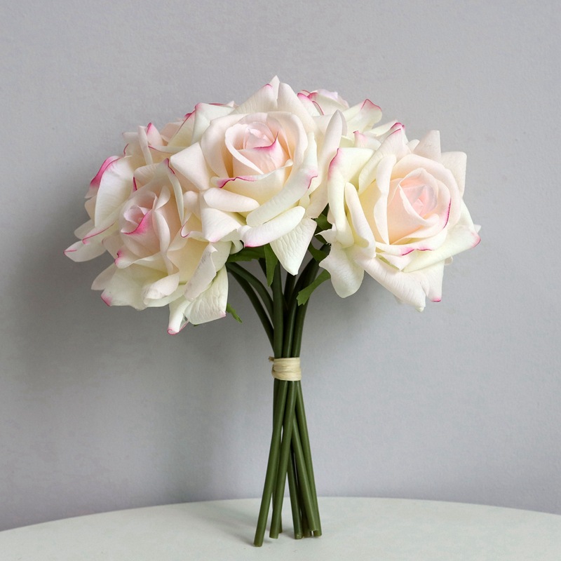 Real Touch Moisturizing Artificial Rose Bouquet - 7 Stems - Image 3
