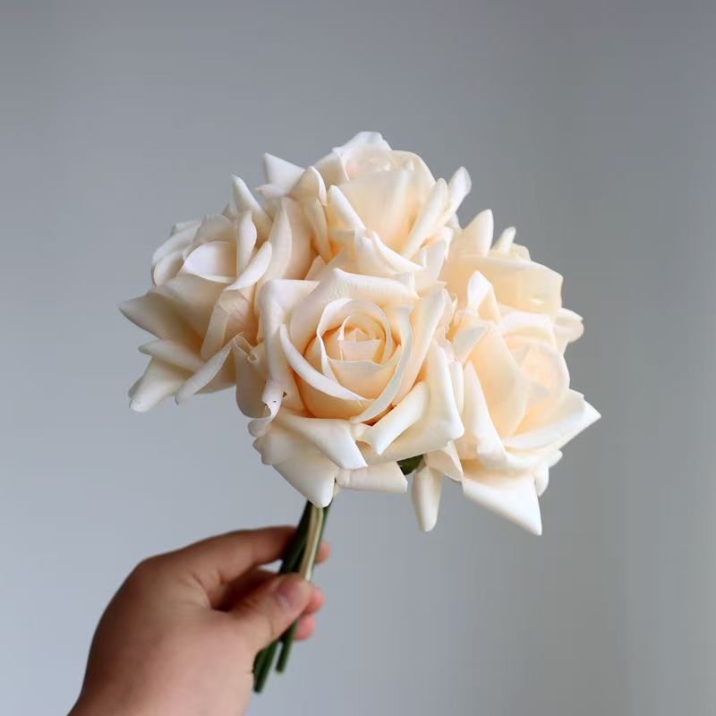 Real Touch Moisturizing Artificial Rose Bouquet - 7 Stems - Image 2