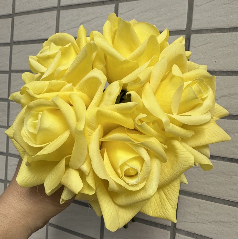 Real Touch Moisturizing Artificial Rose Bouquet - 7 Stems - Image 8