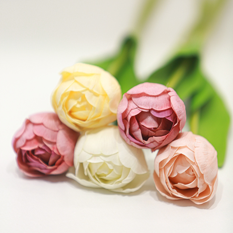 Real Touch Camellia Tulip Artificial Flower Stem Wholesale | Kingyee Flora - Image 6