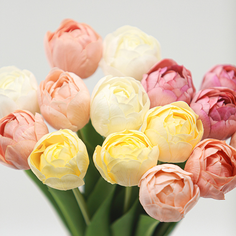 Real Touch Camellia Tulip Artificial Flower Stem Wholesale | Kingyee Flora - Image 10