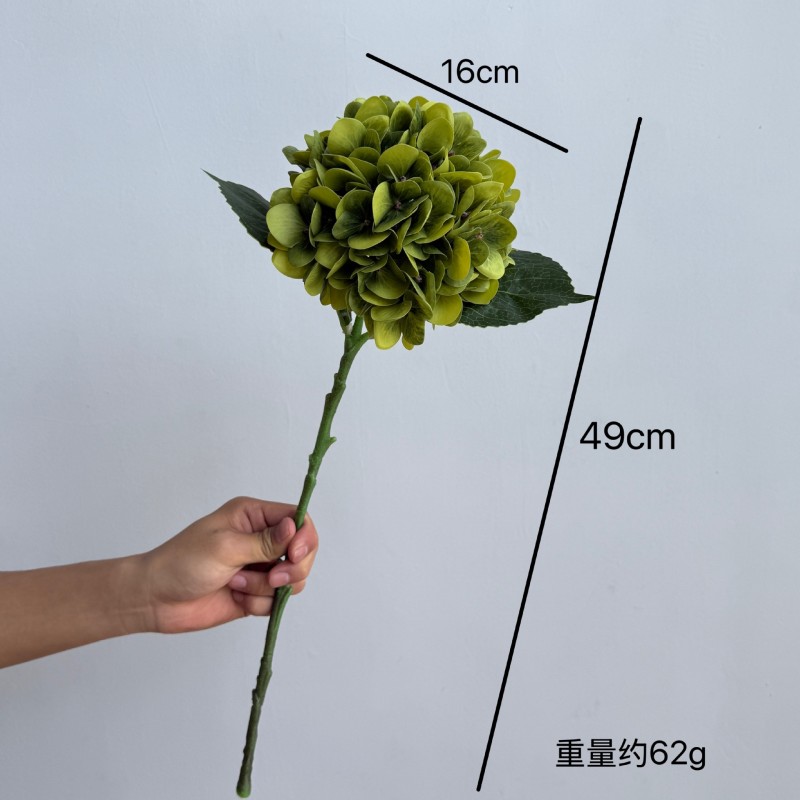 Artificial Single Hydrangea Flower Stem Wholesale | Kingyee Flora - Image 2