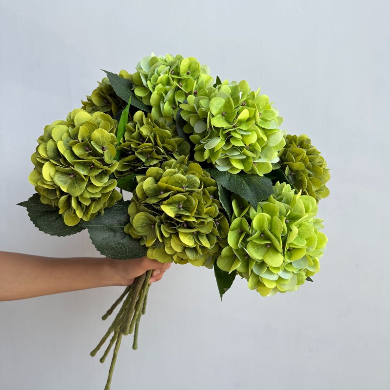Artificial Single Hydrangea Flower Stem Wholesale | Kingyee Flora - Image 4