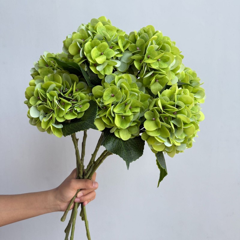 Artificial Single Hydrangea Flower Stem Wholesale | Kingyee Flora