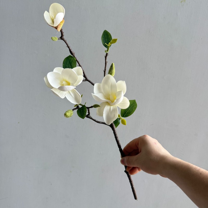 Artificial Magnolia Blossom Flower Stem Wholesale | Kingyee Flora - Image 4